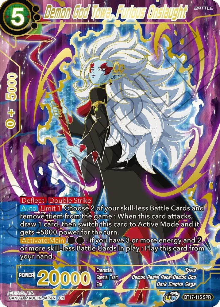 Demon God Towa, Furious Onslaught [SPR] #BT17-115