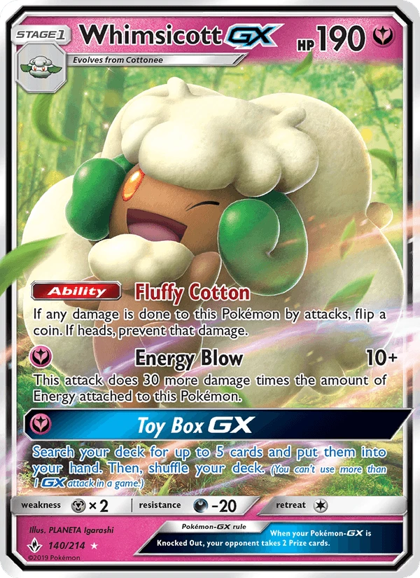 Whimsicott Gx #140