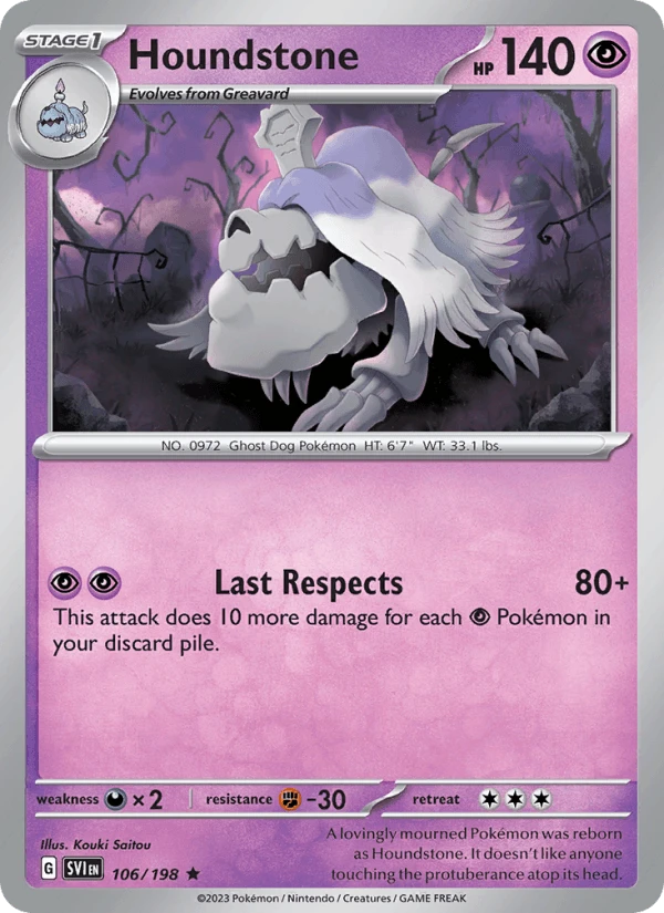 Houndstone Reverse Holo #106