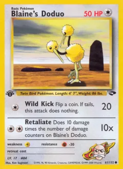 Blaine's Doduo 1st Edition