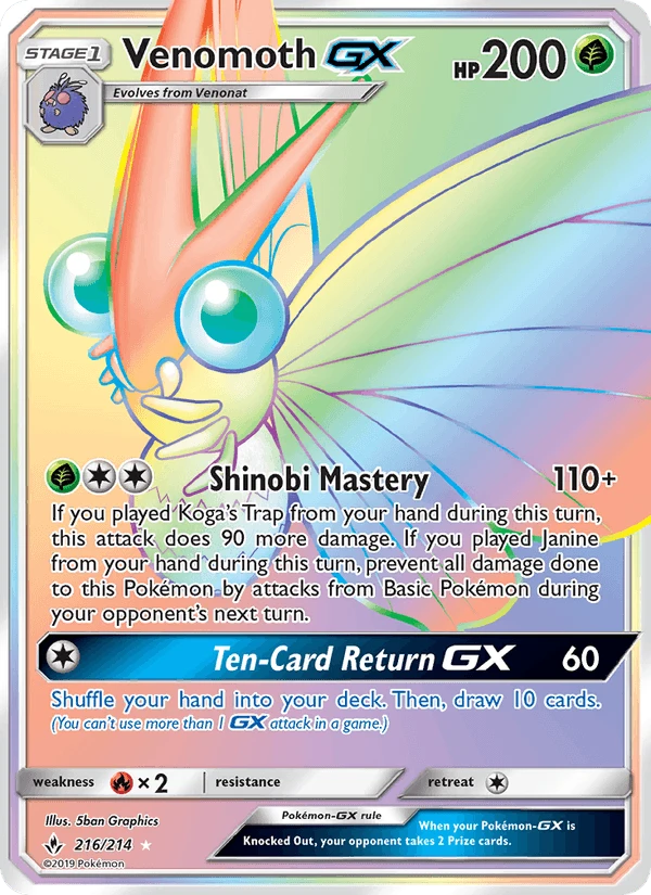 Venomoth Gx #216