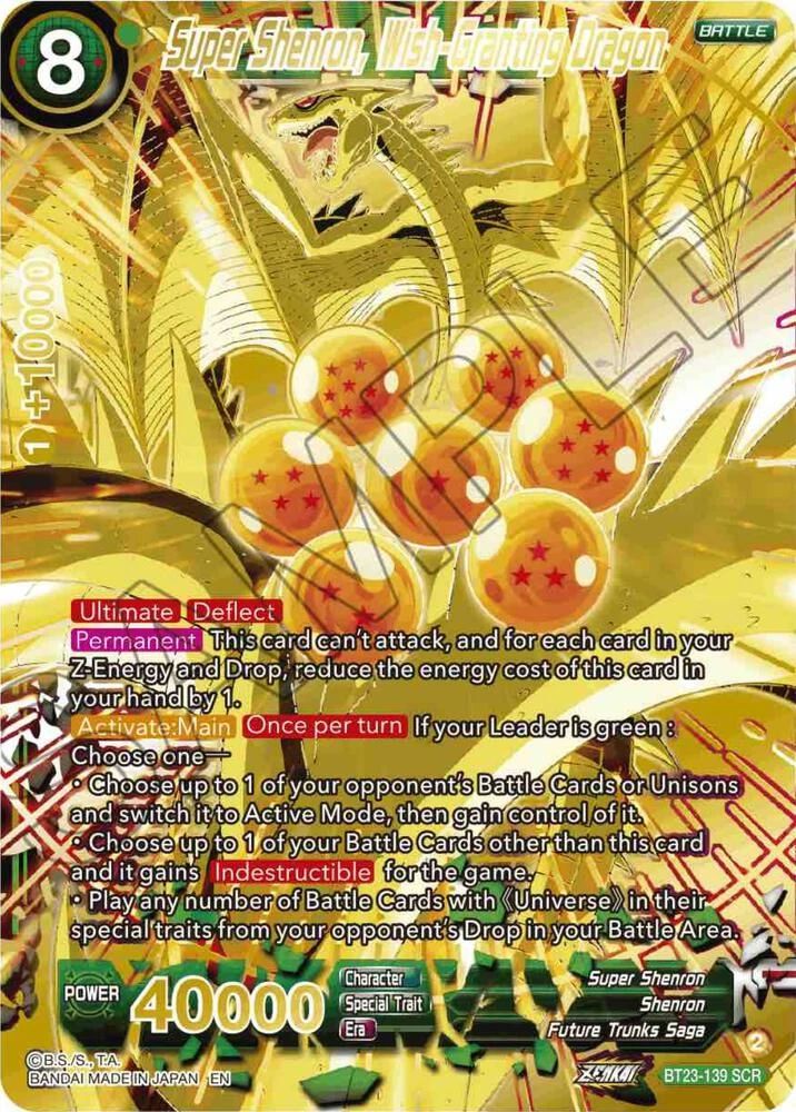Super Shenron, Wish-Granting Dragon #BT23-139