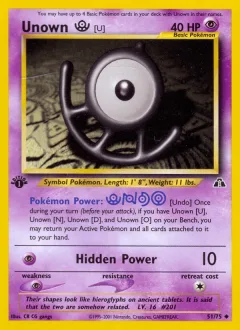 Unown U 1st Edition