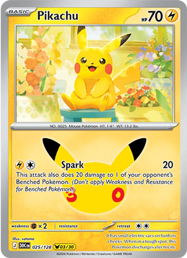 Pikachu Holo #25