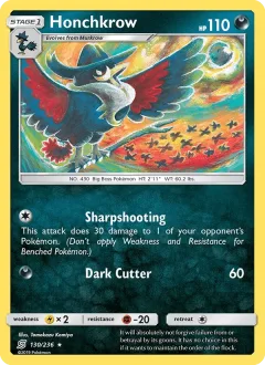 Honchkrow Reverse Holo