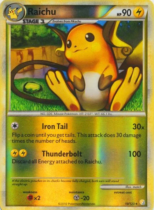 Raichu Reverse Holo #10