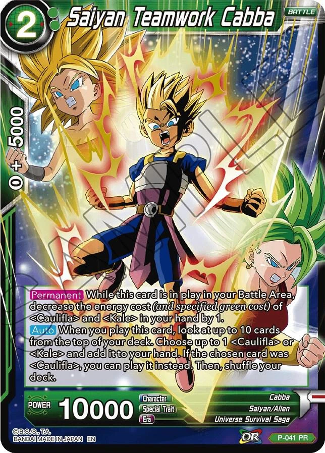 Saiyan Teamwork Cabba [Alternate Art] #P-041