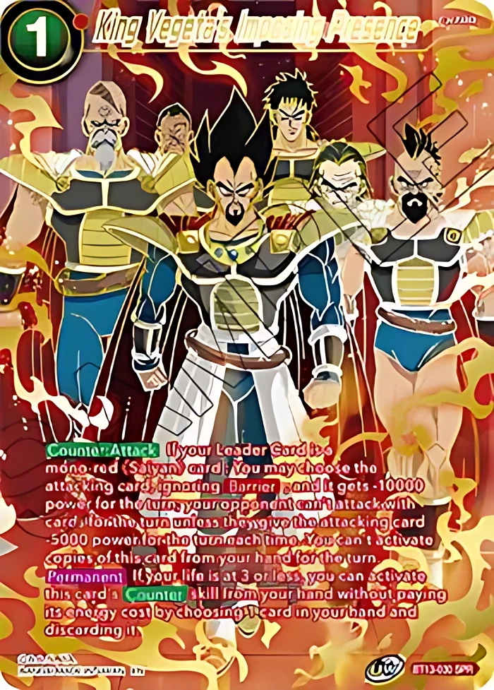 King Vegeta's Imposing Presence [SPR] #BT13-030