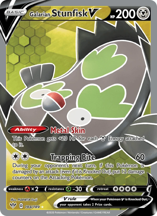 Galarian Stunfisk V #184
