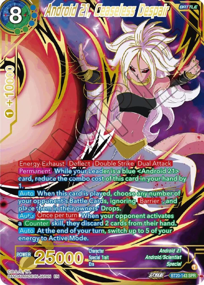 Android 21, Ceaseless Despair [SPR] #BT20-143