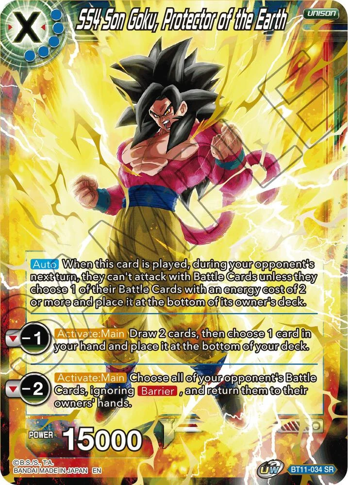 SS4 Son Goku, Protector of the Earth #BT11-034