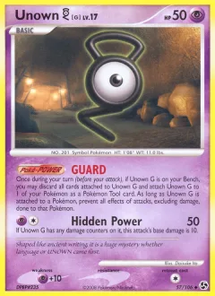 Unown G Reverse Holo