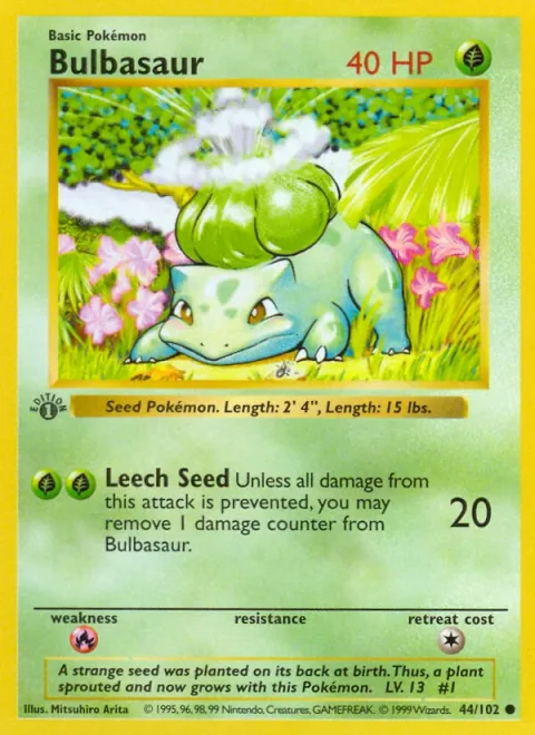 Bulbasaur 1st Edition