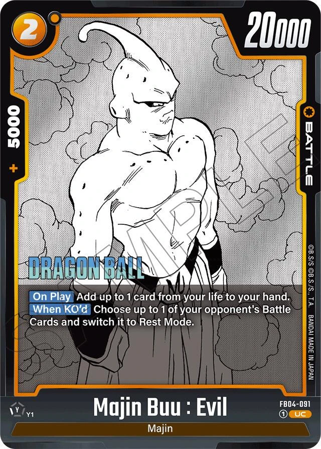 Majin Buu : Evil [Release Event Manga Art] #FB04-091