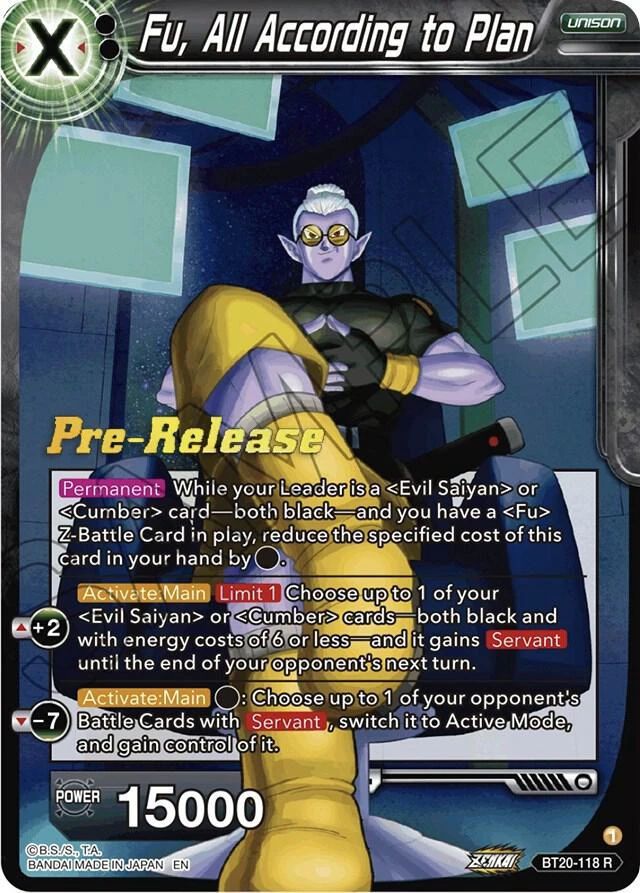 Fu, All According to Plan [Pre-Release] #BT20-118