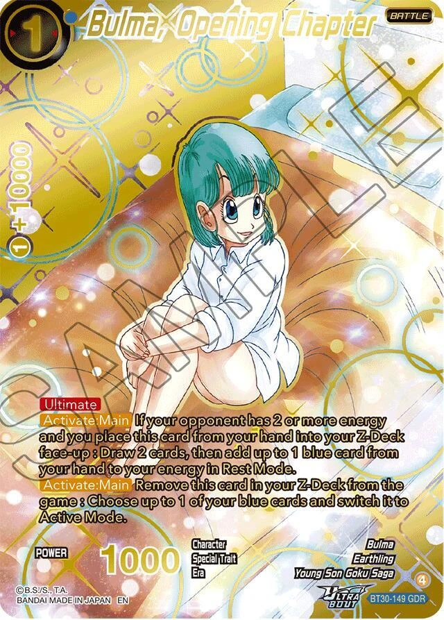 Bulma, Opening Chapter [GDR] #BT30-149