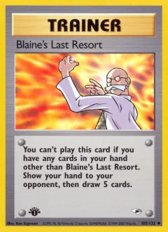 Blaine's Last Resort 1st Edition