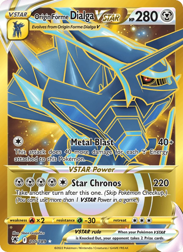 Origin Forme Dialga Vstar #210
