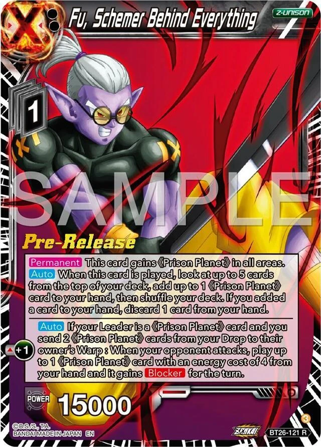 Fu, Schemer Behind Everything [Pre-Release] #BT26-121