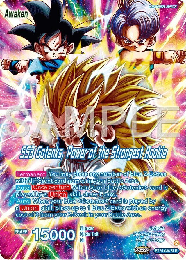 Gotenks // SS3 Gotenks, Power of the Strongest Rookie [SLR] #BT25-036