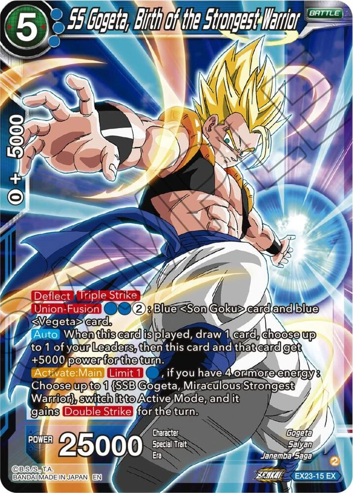 SS Gogeta, Birth of the Strongest Warrior #EX23-15