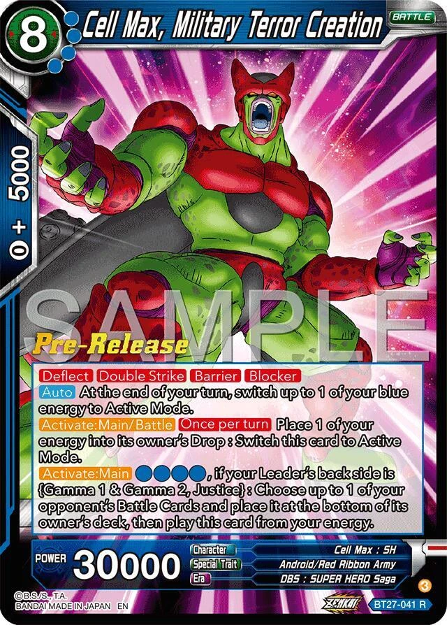 Cell Max, Military Terror Creation [Pre-Release] #BT27-041