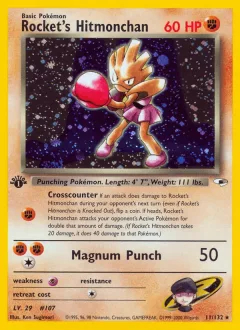 Rocket's Hitmonchan 1st Edition