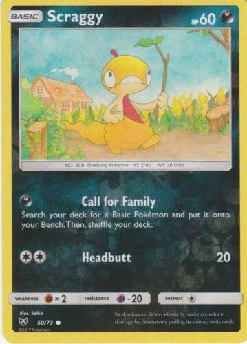 Scraggy Reverse Holo #50