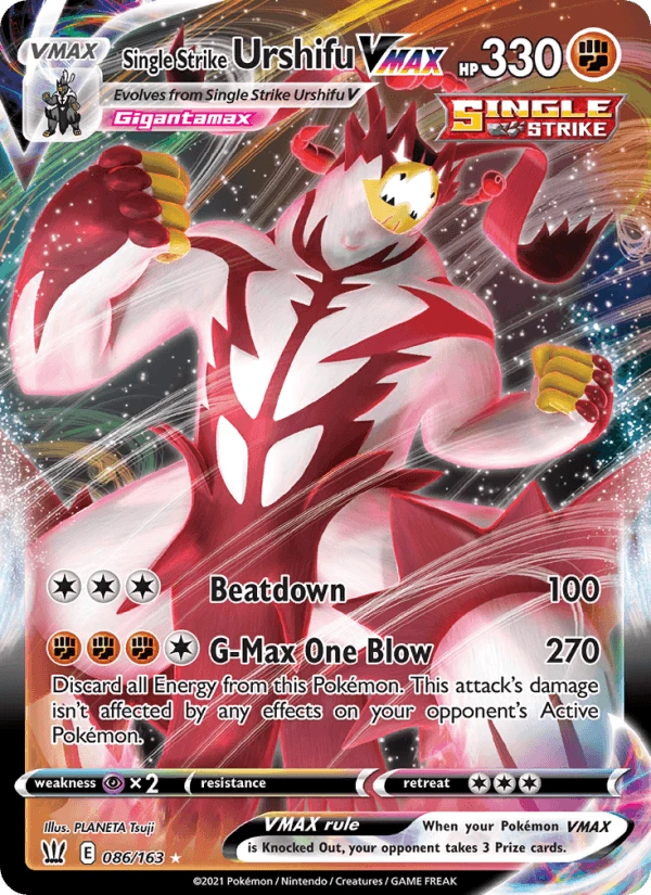 Single Strike Urshifu Vmax #86