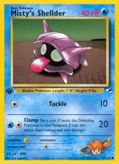 Misty's Shellder 1st Edition