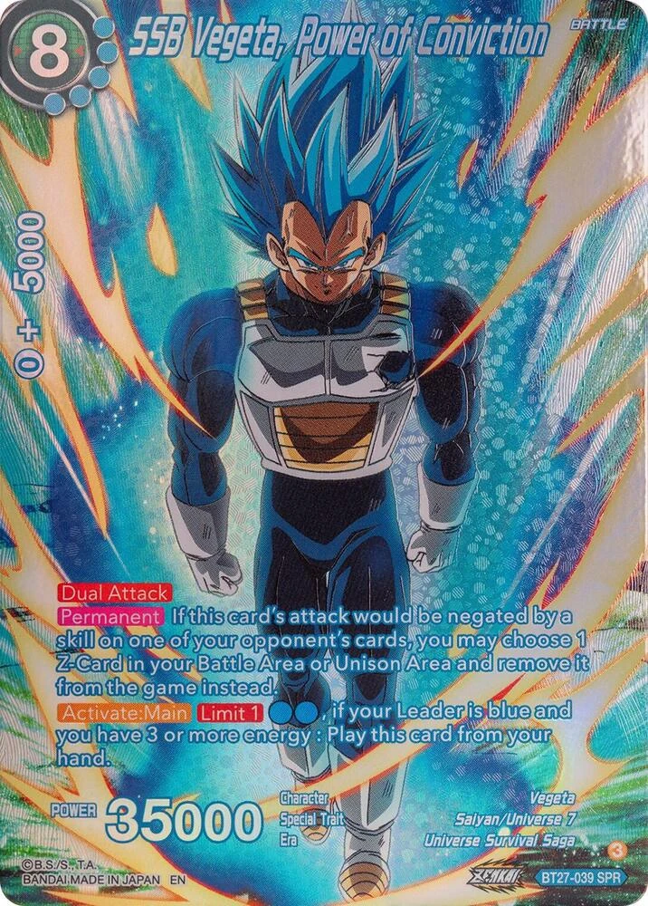 SSB Vegeta, Power of Conviction [SPR] #BT27-039