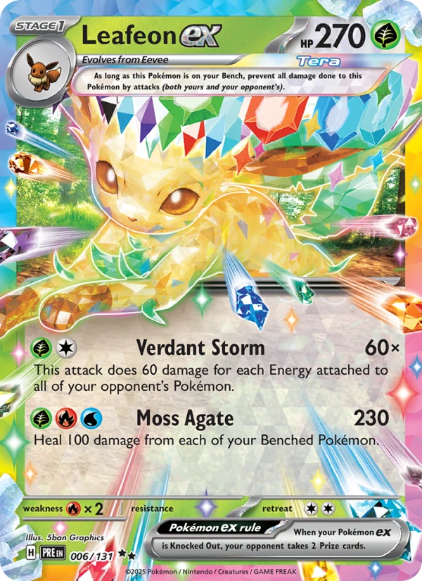 Leafeon Ex Prize Pack Series 7 #6
