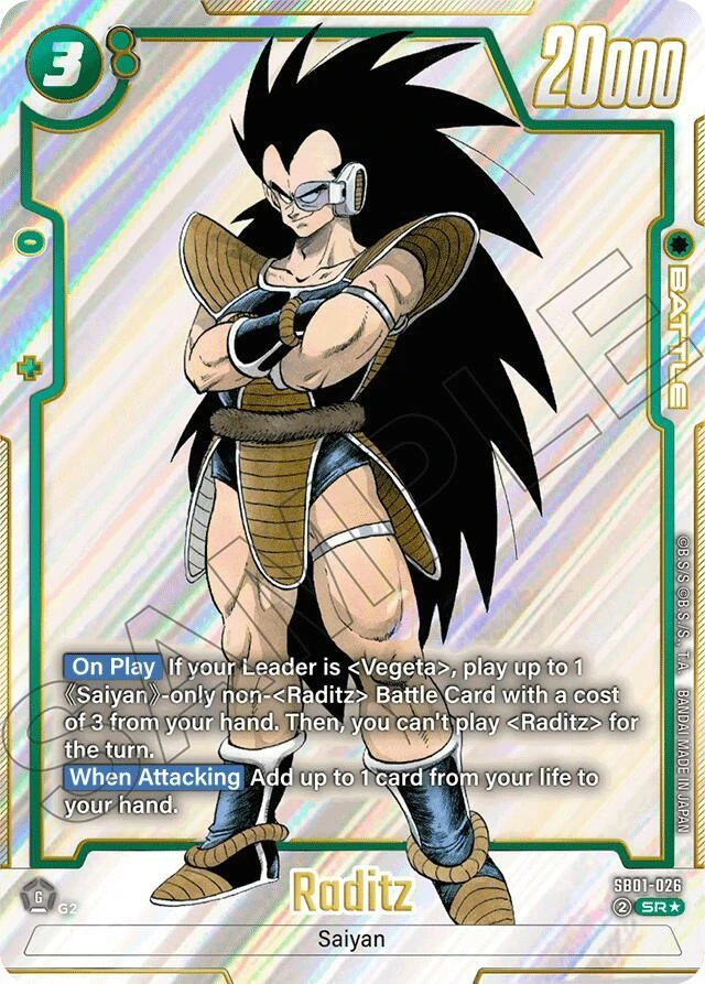 Raditz [Alternate Art] #SB01-026