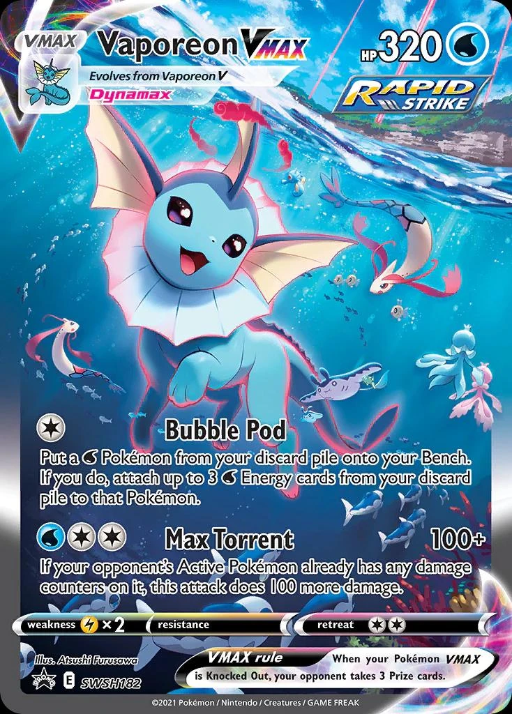 Vaporeon VMAX Jumbo #SWSH182
