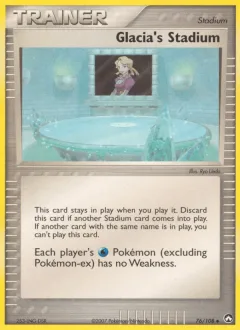 Glacia's Stadium Reverse Holo