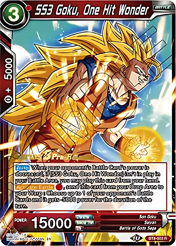 SS3 Goku, One Hit Wonder [Pre-Release] #BT8-003_PR