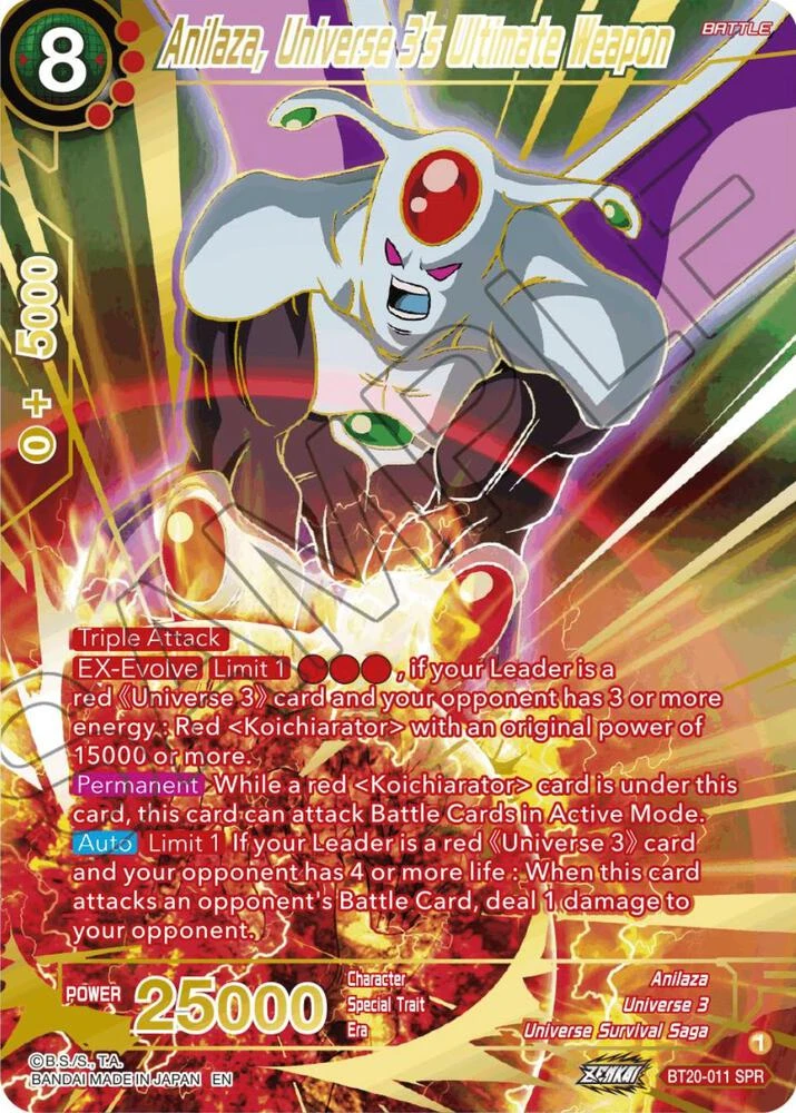 Anilaza, Universe 3's Ultimate Weapon [SPR] #BT20-011