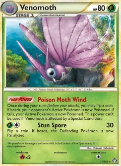 Venomoth Reverse Holo