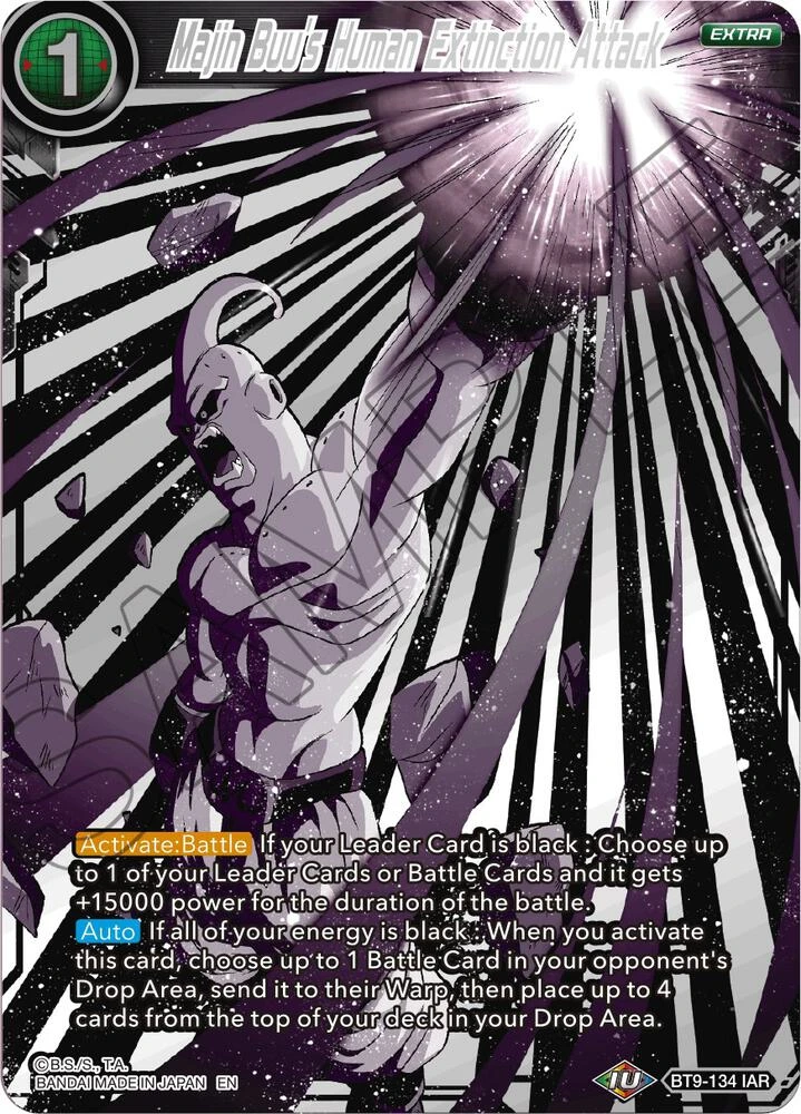 Majin Buu's Human Extinction Attack #BT9-134