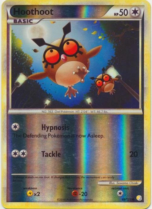 Hoothoot Reverse Holo #66
