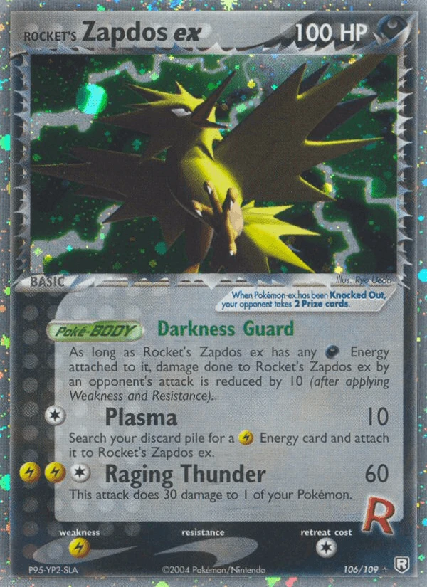 Rocket's Zapdos Ex #106