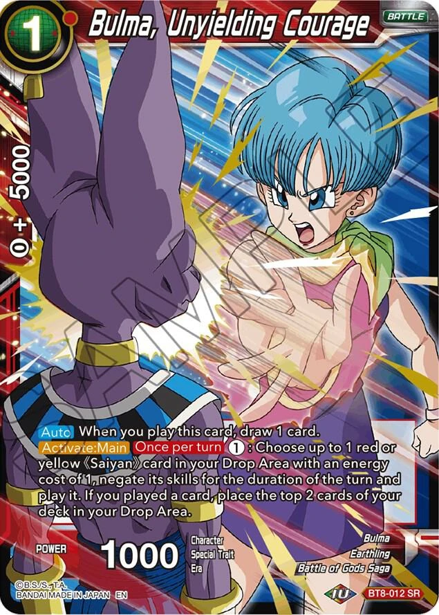Bulma, Unyielding Courage #BT8-012