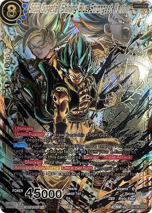 SSB Gogeta, Shining Blue Strongest Warrior [GDR] #BT26-138