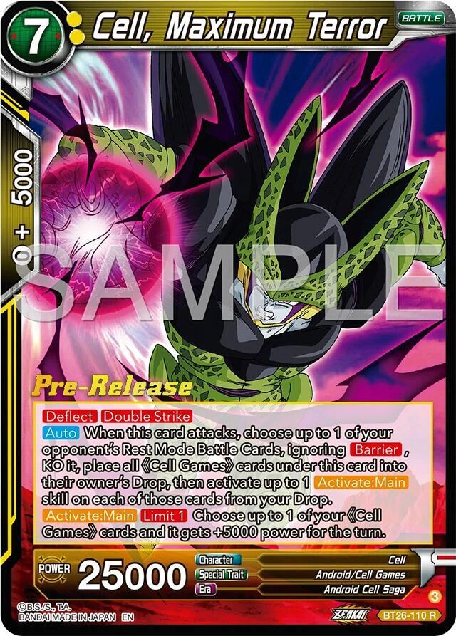 Cell, Maximum Terror [Pre-Release] #BT26-110