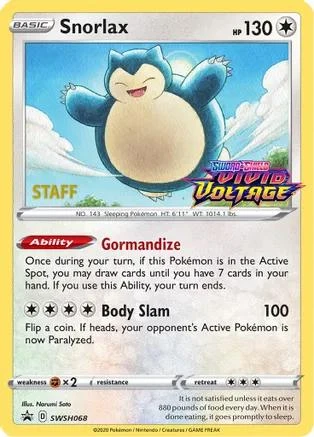 Snorlax Staff #SWSH068