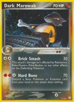 Dark Marowak Reverse Holo