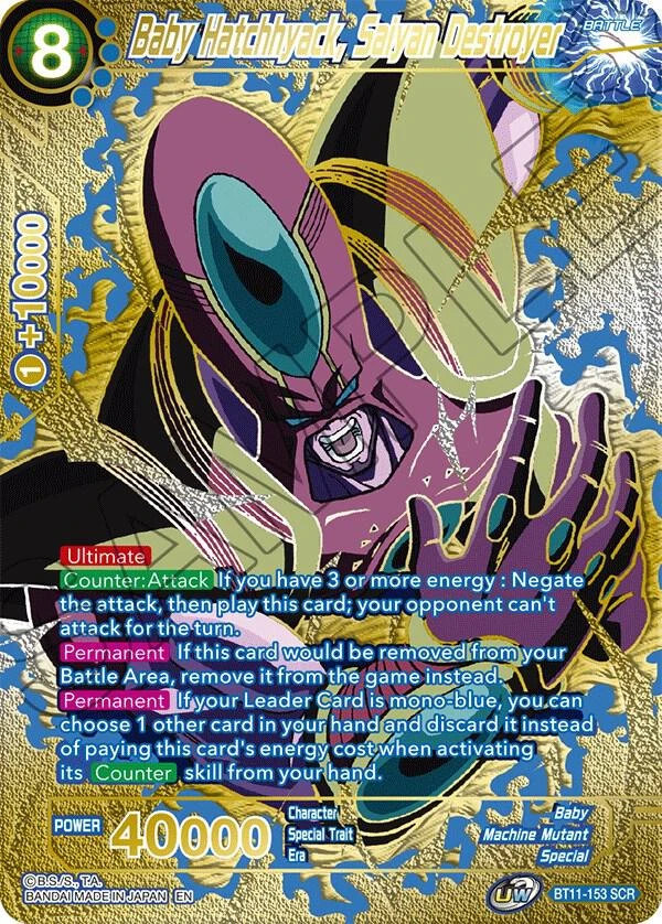 Baby Hatchhyack, Saiyan Destroyer [Premium Edition] #BT11-153