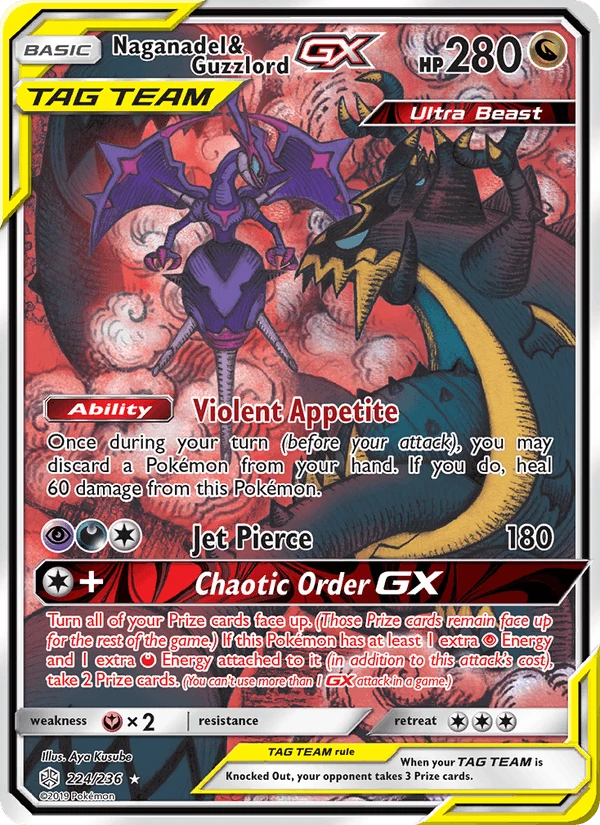 Naganadel & Guzzlord Gx #224