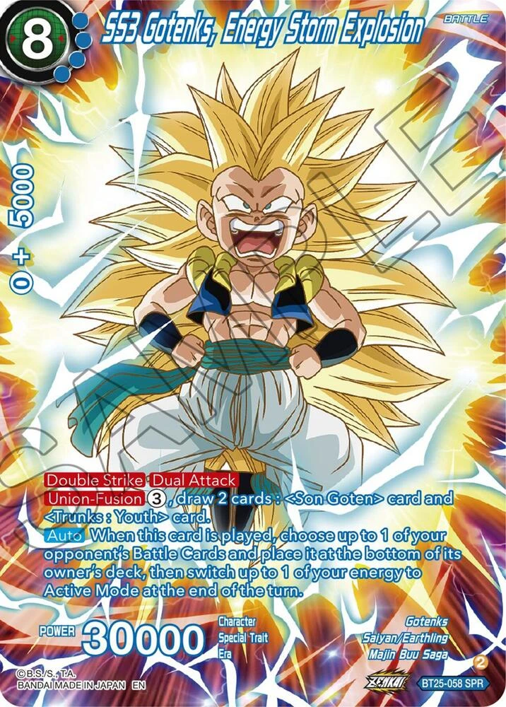 SS3 Gotenks, Energy Storm Explosion [SPR] #BT25-058