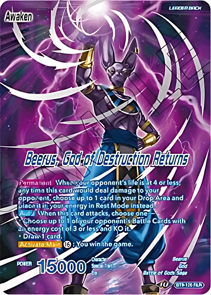 Beerus // Beerus, God of Destruction Returns #BT9-126
